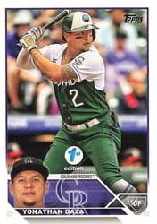 2023 Topps 1st Edition Base Set Yonathan Daza #122 card