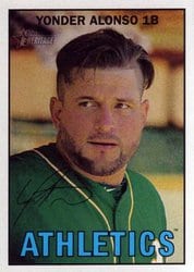 2016 Topps Heritage Base Set Yonder Alonso #49 card