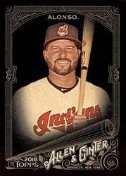 2018 Topps Allen & Ginter X Base Set Yonder Alonso #158 card