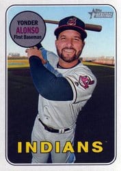 2018 Topps Heritage Base Set Yonder Alonso #704 card