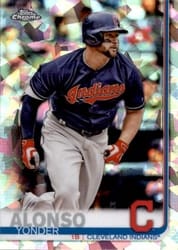 2019 Topps Chrome Sapphire Edition Base Set Yonder Alonso #328 card