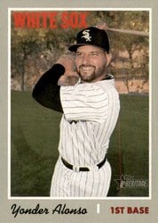 2019 Topps Heritage Base Set Yonder Alonso #497 card