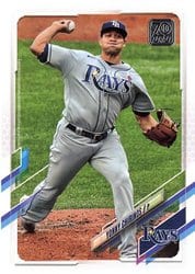 2021 Topps Base Set Yonny Chirinos #592 card
