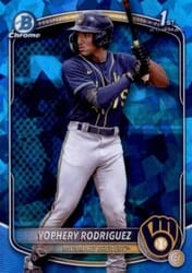 2025 Bowman Sapphire Edition Base Set Yophery Rodriguez #BCP-36 card