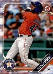 2019 Bowman Prospects Yordan Alvarez #BP-123 card