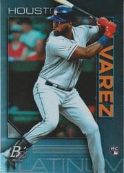 2020 Bowman Platinum Base Set Yordan Alvarez #100 card