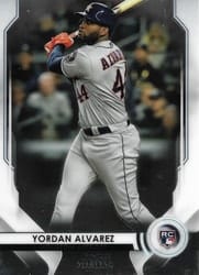 2020 Bowman Sterling Base Set Yordan Alvarez #BSR-95 card
