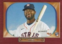 2020 Topps Archives 1955 Bowman Archives Yordan Alvarez #B55-30 card