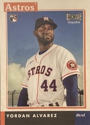 2020 Topps Archives Snapshots Base Set Yordan Alvarez #AS-YA card