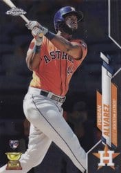 2020 Topps Chrome Base Set Yordan Alvarez #200 card