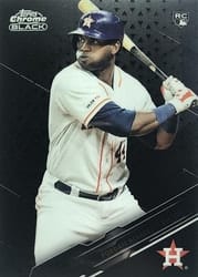 2020 Topps Chrome Black Base Set Yordan Alvarez #96 card