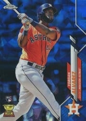 2020 Topps Chrome Sapphire Edition Base Set Yordan Alvarez #276 card
