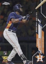 2020 Topps Chrome Update Base Set Yordan Alvarez #U-53 card