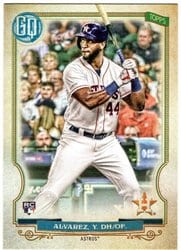 2020 Topps Gypsy Queen Base Set Yordan Alvarez #137 card