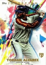 2020 Topps Inception Base Set Yordan Alvarez #25 card