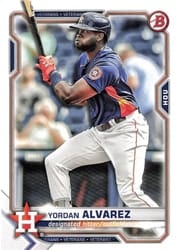2021 Bowman Base Set Yordan Alvarez #78 card