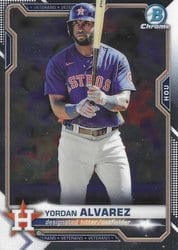 2021 Bowman Chrome Base Set Yordan Alvarez #26 card