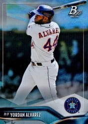 2021 Bowman Platinum Base Set Yordan Alvarez #37 card