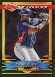 2021 Finest Flashbacks Base Set Yordan Alvarez #139 card