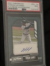 2021 Panini Chronicles Playbook Autographs Yordan Alvarez #PA-YA card