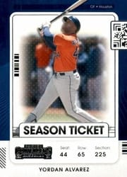 2021 Panini Contenders Base Set Yordan Alvarez #35 card