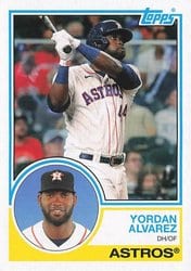 2021 Topps Archives Base Set Yordan Alvarez #160 card