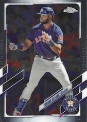 2021 Topps Chrome Base Set Yordan Alvarez #141 card