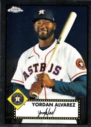 2021 Topps Chrome Platinum Anniversary Base Set Yordan Alvarez #161 card