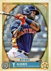 2021 Topps Gypsy Queen Base Set Yordan Alvarez #58 card