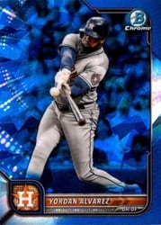 2022 Bowman Chrome Sapphire Edition Base Set Yordan Alvarez #36 card