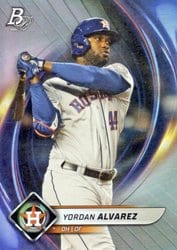 2022 Bowman Platinum Base Set Yordan Alvarez #52 card