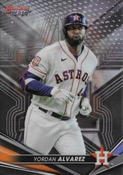 2022 Bowman's Best Base Set Yordan Alvarez #43 card