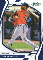 2022 Panini Absolute Base Set Yordan Alvarez #23 card