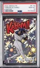 2022 Panini Absolute Kaboom Yordan Alvarez #K-YA card