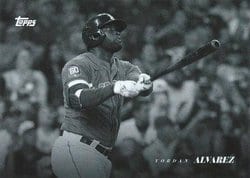 2022 Topps Black & White Base Set Yordan Alvarez #31 card