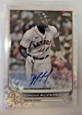 2022 Topps Chrome Logofractor Edition Autographs Yordan Alvarez #CA-YA card