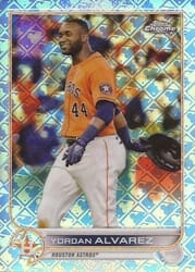 2022 Topps Chrome Logofractor Edition Base Set Yordan Alvarez #32 card