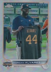 2022 Topps Chrome Update 2022 All-Star Game Yordan Alvarez #ASGC-27 card