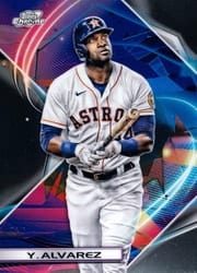 2022 Topps Cosmic Chrome Base Set Yordan Alvarez #101 card