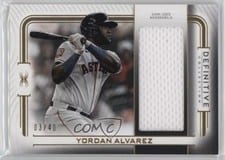 2022 Topps Definitive Collection Jumbo Relic Collection Yordan Alvarez #DJR-YAL card