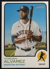 2022 Topps Heritage Mini Yordan Alvarez #189 card