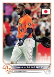2022 Topps Japan Edition Base Set Yordan Alvarez #172 card