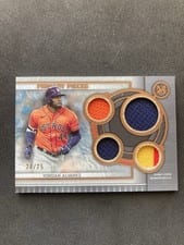 2022 Topps Museum Collection Single-Player Primary Pieces Quad Relics Yordan Alvarez #SPPPQR-YA card