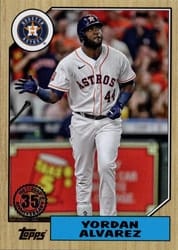 2022 Topps Update 1987 Topps Yordan Alvarez #87TBU-21 card