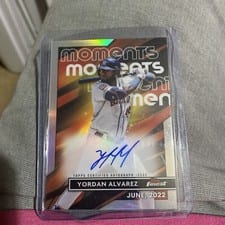 2023 Finest Moments Autographs Yordan Alvarez #FMA-YA card