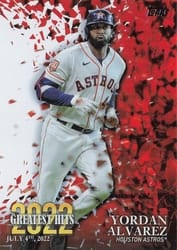 2023 Topps 2022's Greatest Hits Yordan Alvarez #22GH-2 card