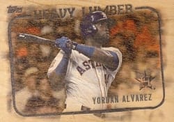 2023 Topps Heavy Lumber Yordan Alvarez #HL-6 card