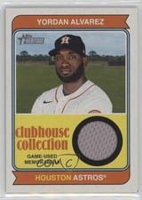 2023 Topps Heritage Clubhouse Collection Relics Yordan Alvarez #CCR-YA card
