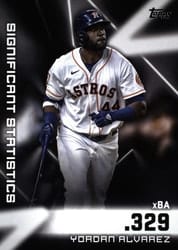 2023 Topps Significant Statistics Yordan Alvarez #SS-3 card