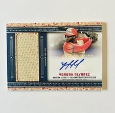 2023 Topps Update All-Star Autographed Jumbo Patch Yordan Alvarez #ASAJP-YA card